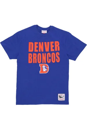Mitchell & Ness Top, Herre, Blå, S, Bomuld, Denver Broncos NFL T-shirt