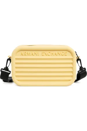 Armani Exchange Taske, Herre, Gul, ONE SIZE, Uld, Stilfuld Crossbody Taske med Justerbar Rem