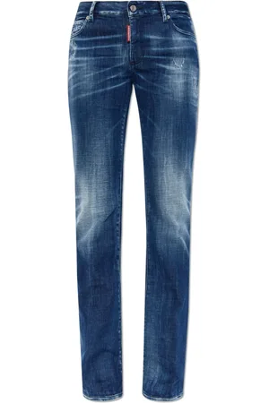 Dsquared2 Jeans, Dame, Blå, M, Bomuld, Jeans Medium Waist Flare