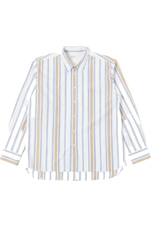 Universal Works Skjorte, Herre, Flerfarvet, XL, Bomuld, Afslappet Dag Stribet Chemise