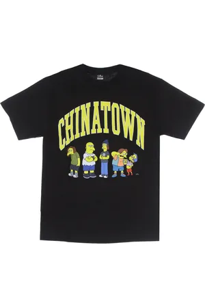 MARKET Top, Herre, Sort, S, Bomuld, Simpsons Arc Tee Sort T-Shirt