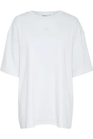 Karen by Simonsen Top, Dame, Blå, S, Bomuld, Oversized Tee Halogen