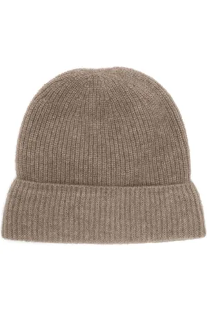 Auralee Tilbehør, Dame, Brun, ONE SIZE, Cashmere, Brun Cashmere Strikket Baby Hat
