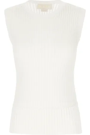 GENNY Top, Dame, Hvid, M, Uld, Stilfuld TOP til modeelskere
