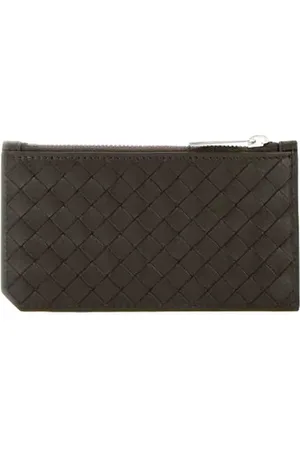 Bottega Veneta Tilbehør, Herre, Brun, ONE SIZE, Læder, Brun Læderkortholder Tilbehør