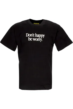 MARKET Top, Herre, Sort, S, Bomuld, Jord På Ild Smiley Tee