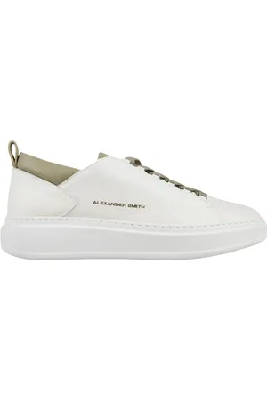 Alexander Smith Sko, Herre, Hvid, 42 EU, Læder, Wembley MAN Light Green