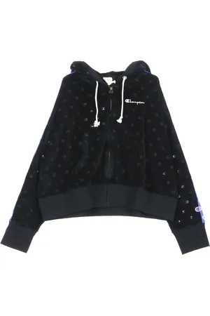 Champion Sweathshirts & Hoodies, Dame, Sort, M, Sort hættetrøje til kvinder