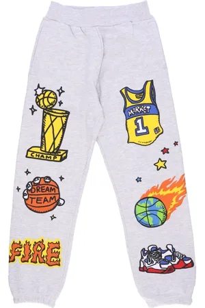 MARKET Bukser, Herre, Grå, XL, Bomuld, Letvægts Tracksuit Sweatpants Memorabilia