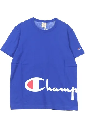 Champion Top, Herre, Blå, XL, Blå Crewneck T-shirt til mænd
