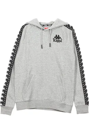 Kappa Sweathshirts & Hoodies, Herre, Grå, L, Herre Hoodie i Grå og Sort