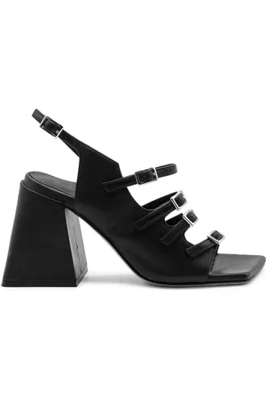 vic matiè Sko, Dame, Sort, 39 EU, Læder, Ming åben sandal Spænder sort