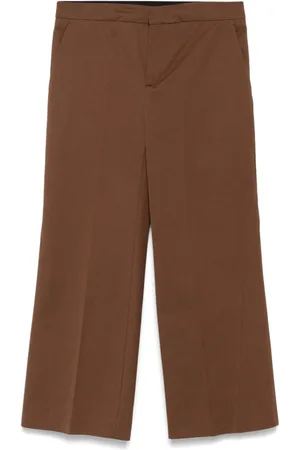 SEMICOUTURE Bukser, Dame, Brun, L, Bomuld, Brun Elegante Bomuld Bukser