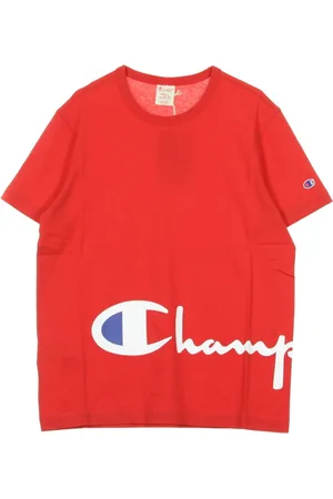 Champion Top, Herre, Rød, M, Rød Crewneck T-shirt til mænd