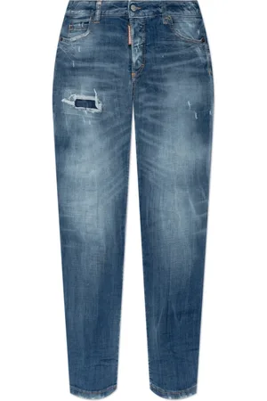 Dsquared2 Jeans, Dame, Blå, XS, Bomuld, Jeans Medium Waist Jennifer