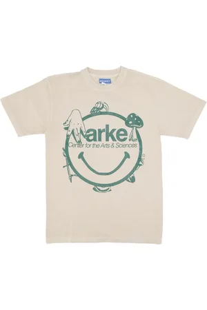 MARKET Top, Herre, , XL, Bomuld, Smiley Arts Tee Sand Herre T-Shirt