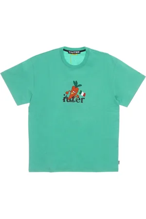 IUTER Top, Herre, Grøn, XL, Bomuld, Smaragd Racing Gulerødder Tee Herre T-Shirt