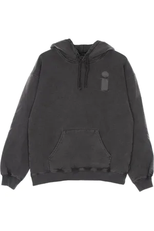 IUTER Sweathshirts & Hoodies, Herre, Sort, S, Bomuld, Sort Monogram Hættetrøje Langærmet