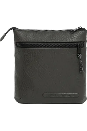 Armani Exchange Taske, Herre, Grøn, ONE SIZE, Uld, Stilfuld Crossbody Taske med Justerbar Rem