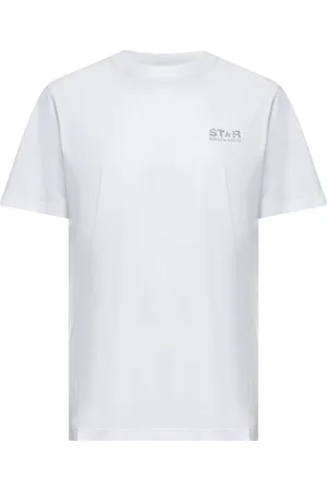 Golden Goose Top, Dame, Hvid, S, Bomuld, Glitter Star Hvid T-shirt