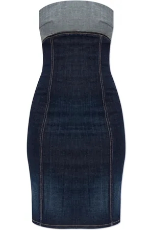 Dsquared2 Kjole, Dame, Blå, XS, Denim, Denim Kjole