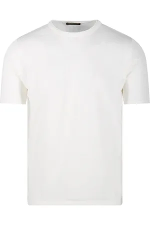 Roberto Collina Top, Herre, Hvid, M, Bianco Rund Hals Sweater