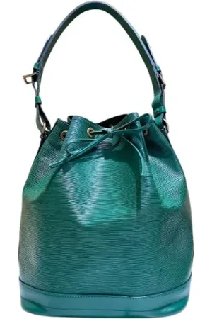 LOUIS VUITTON Pre-owned, Dame, Grøn, ONE SIZE, Uld, Pre-owned Laeder skuldertasker