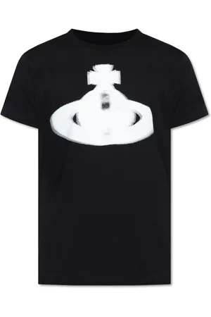 Vivienne Westwood Top, Herre, Sort, L, Bomuld, T-shirt med logo