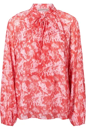 RUE de FEMME Bluser & Skjorter, Dame, Rød, S, Polyester, Elegant Emilie Bluse i Mars