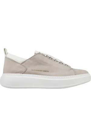 Alexander Smith Sko, Herre, Grå, 41 EU, Læder, Wembley MAN Light Grey White