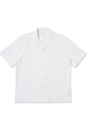 Universal Works Skjorte, Herre, Hvid, XL, Bomuld, Hvid Button-Up Skjorte til Vejture