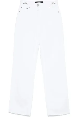 VERSACE Jeans, Dame, Hvid, W28, Denim, Hvid Denim Jeans