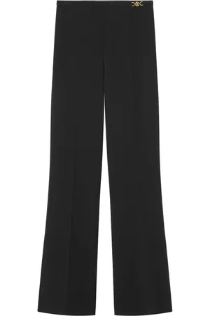 VERSACE Bukser, Dame, Sort, XS, Uld, Afslappet Sort Bukser