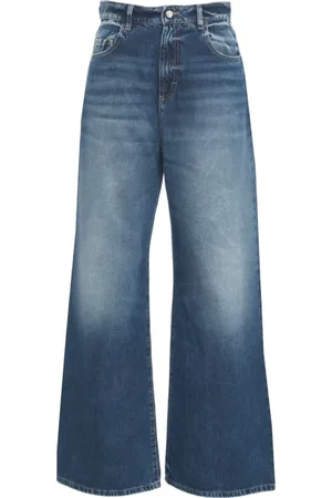 Icon Denim Jeans, Dame, Blå, W25, Blå Wide Leg Jeans 