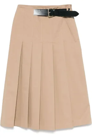 SEMICOUTURE Nederdel, Dame, , XS, Bomuld, Khaki Nederdel Dametøj