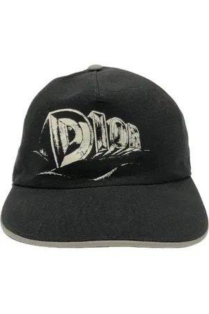 Dior Pre-owned, Dame, Sort, ONE SIZE, Bomuld, Pre-owned Bomuld hatte