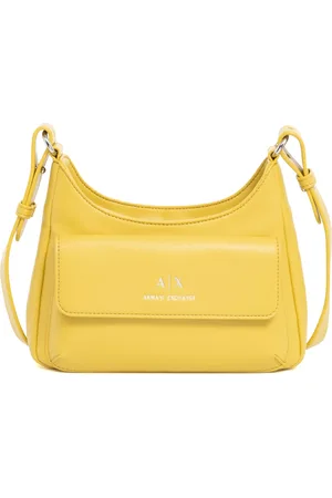 Armani Exchange Taske, Dame, Gul, ONE SIZE, Uld, Stilfuld Hobo Taske med Justerbar Strop