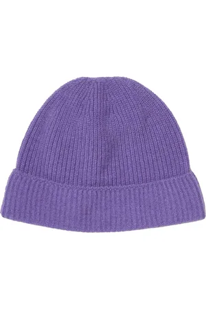 Auralee Tilbehør, Dame, Lilla, ONE SIZE, Cashmere, Lilla Cashmere Babyhue Strikket Finish