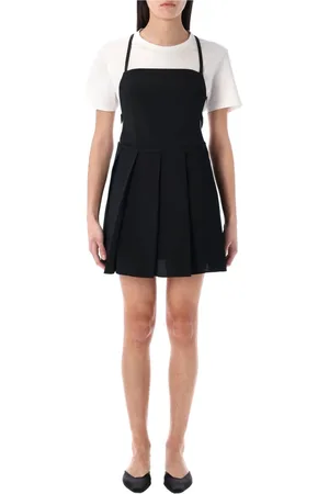 Low Classic Kjole, Dame, Sort, M, Sort Plisseret Minikjole