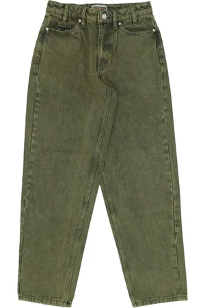 Huf Jeans, Herre, Grøn, W32, Bomuld, Vasket Pant Tørret Urte Jeans