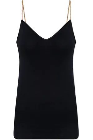 Hanro Top, Dame, Sort, M, Bomuld, Krop Sømløs