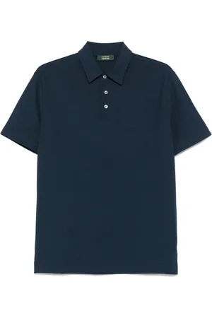 ZANONE Top, Herre, Blå, 3XL, Klassisk Polo Skjorte Z0178