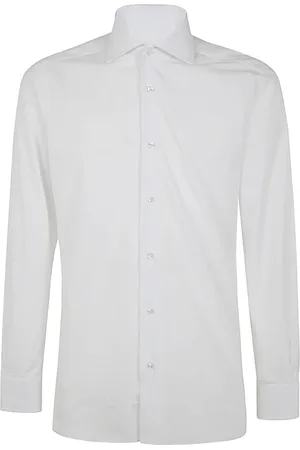 BARBA Skjorte, Herre, Hvid, 3XL, Afslappet Neck Shirt