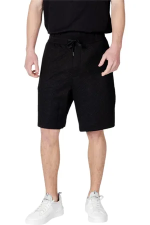 Armani Exchange Shorts, Herre, Sort, M, Polyester, Sporty Bermuda Shorts Collection