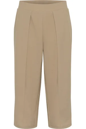 Cream Bukser, Dame, , S, Uld, Elastiske Culotte Bukser i Sølv Mink