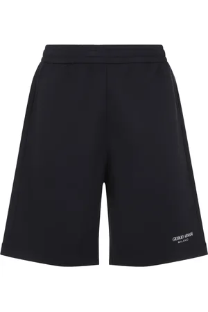 Giorgio Armani Shorts, Herre, Blå, L, Uld, Stilfulde Bermuda Shorts til sommerdage