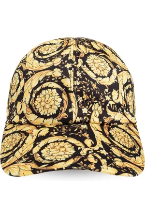 VERSACE Tilbehør, Herre, Gul, 59 CM, Polyester, Baseball cap
