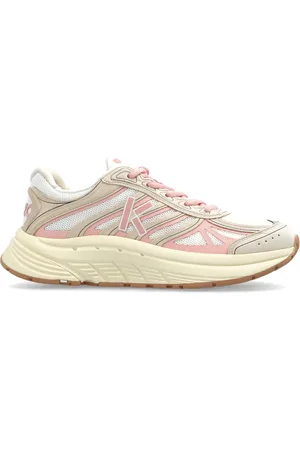 Kenzo Sko, Dame, Lyserød, 40 EU, Læder, Sneakers med logo