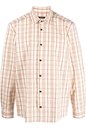 PESERICO SIGN Skjorte, Herre, , S, Bomuld, Caffè Overshirt