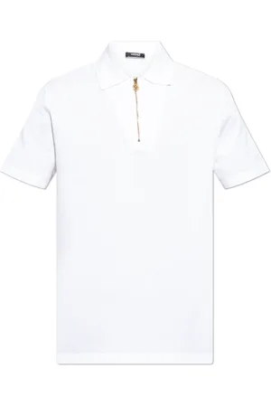 VERSACE Top, Herre, Hvid, XL, Bomuld, Bomuldspolo